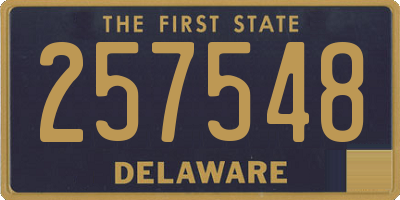 DE license plate 257548