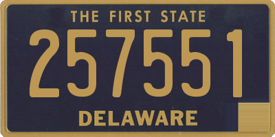 DE license plate 257551