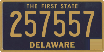 DE license plate 257557