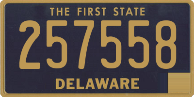 DE license plate 257558