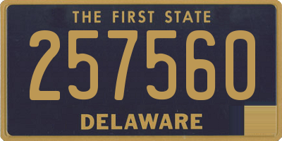 DE license plate 257560