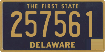 DE license plate 257561