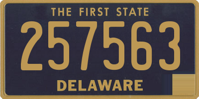 DE license plate 257563