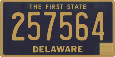 DE license plate 257564