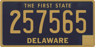 DE license plate 257565