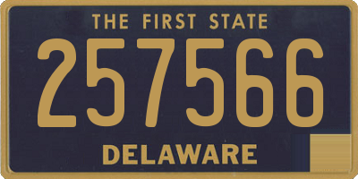 DE license plate 257566
