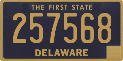 DE license plate 257568