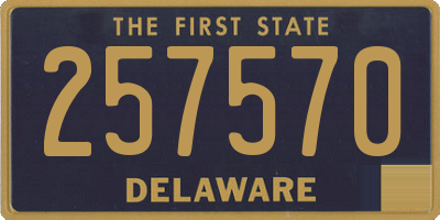 DE license plate 257570