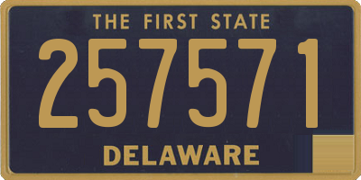 DE license plate 257571