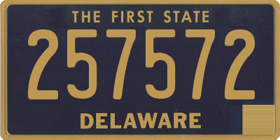 DE license plate 257572