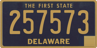 DE license plate 257573