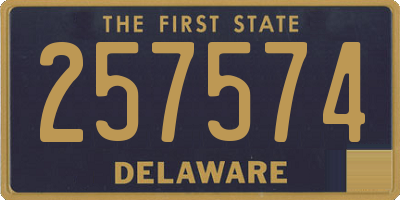DE license plate 257574