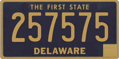 DE license plate 257575