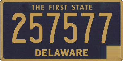 DE license plate 257577