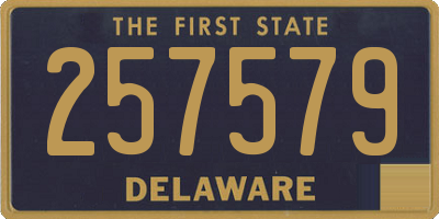 DE license plate 257579
