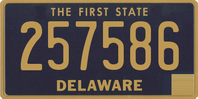 DE license plate 257586