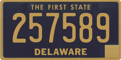DE license plate 257589