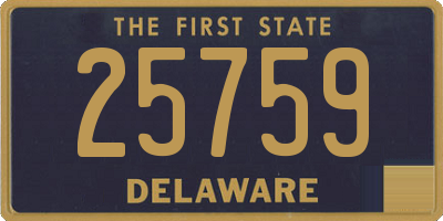 DE license plate 25759