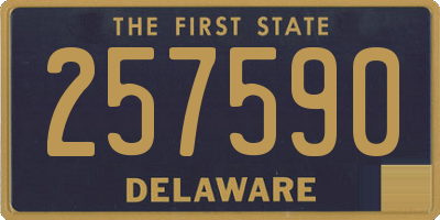 DE license plate 257590