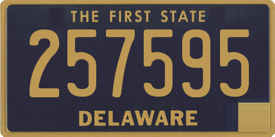 DE license plate 257595