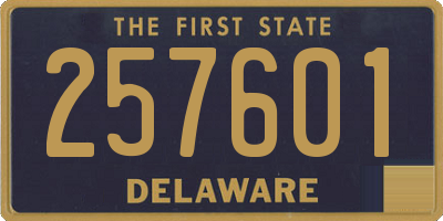 DE license plate 257601