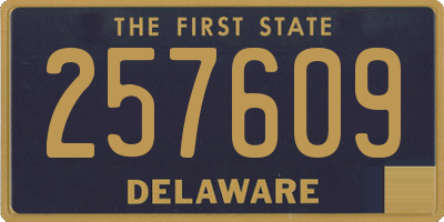 DE license plate 257609