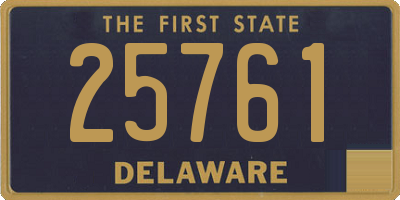 DE license plate 25761