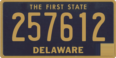 DE license plate 257612