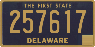 DE license plate 257617