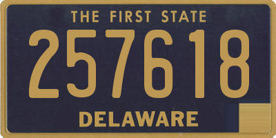 DE license plate 257618