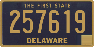 DE license plate 257619