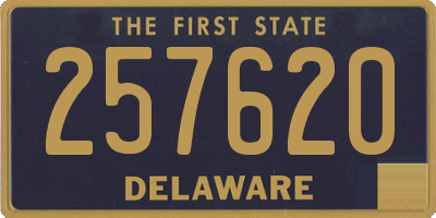 DE license plate 257620