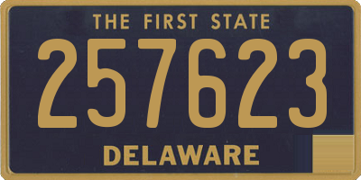 DE license plate 257623