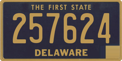DE license plate 257624