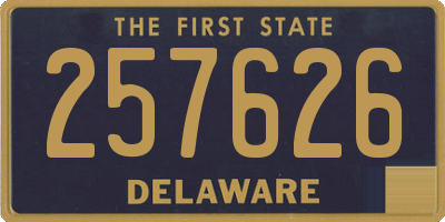 DE license plate 257626