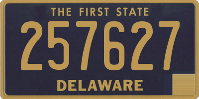 DE license plate 257627