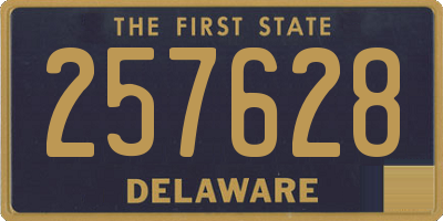 DE license plate 257628