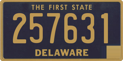 DE license plate 257631