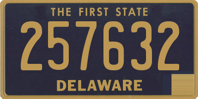 DE license plate 257632