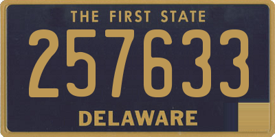 DE license plate 257633