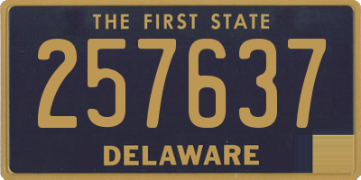 DE license plate 257637