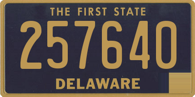 DE license plate 257640