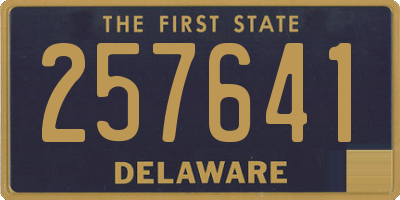 DE license plate 257641