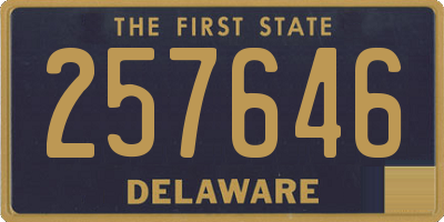 DE license plate 257646