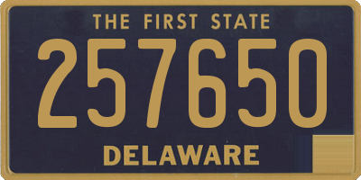 DE license plate 257650