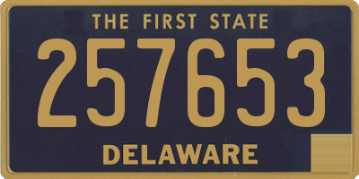 DE license plate 257653