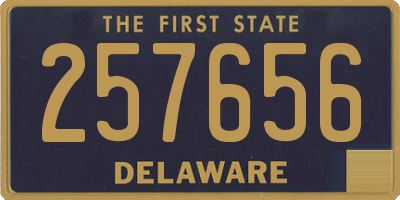 DE license plate 257656