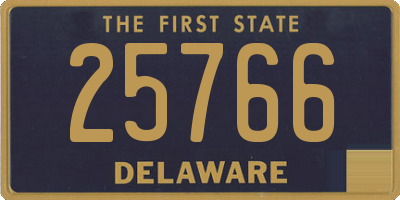 DE license plate 25766