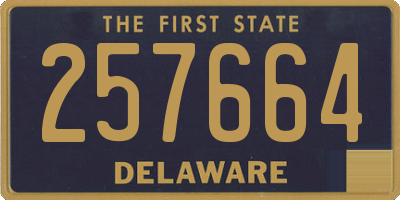 DE license plate 257664