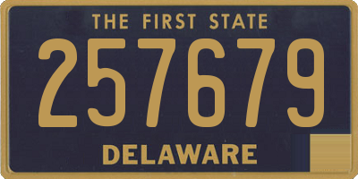 DE license plate 257679